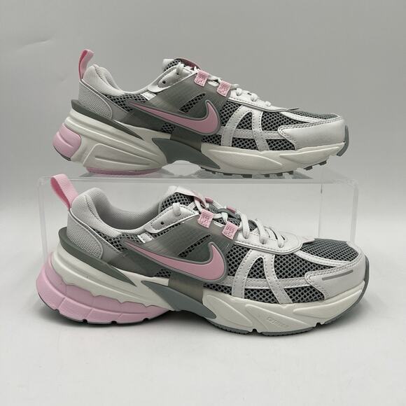 Womens Size 9.5 Nike V2K Run Light Pumice Pink Foam Running HQ4046 001 NEW - Picture 1 of 5